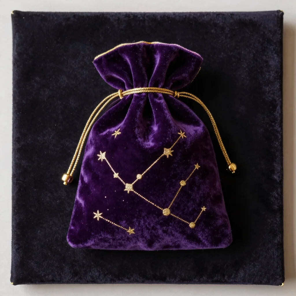 Velvet Tarot & Crystal Pouch