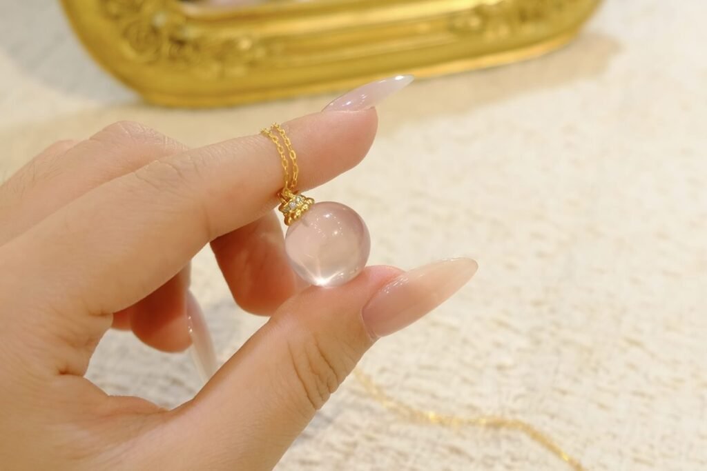 Rose Quartz Necklace — Ref. 00004