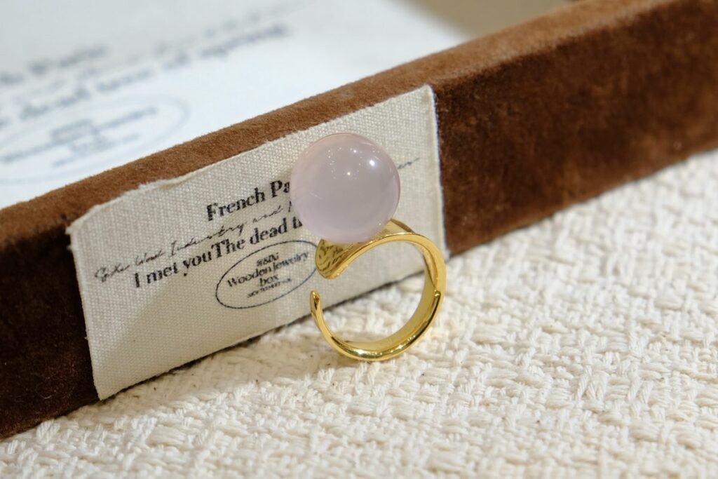 15mm Rose Quartz Ring