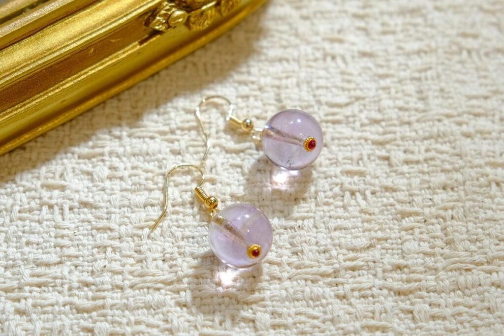 13mm Amethyst Earrings