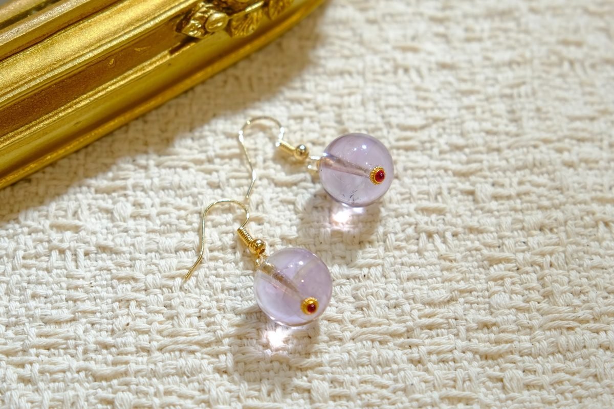13mm Amethyst Earrings