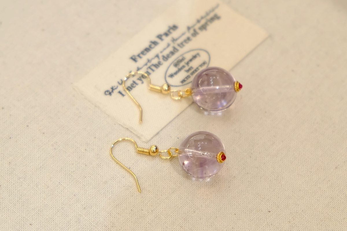 13mm Amethyst Earrings - Image 4