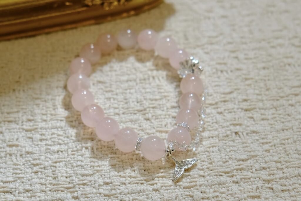 10mm Rose Quartz Bracelet — Ref. 00023