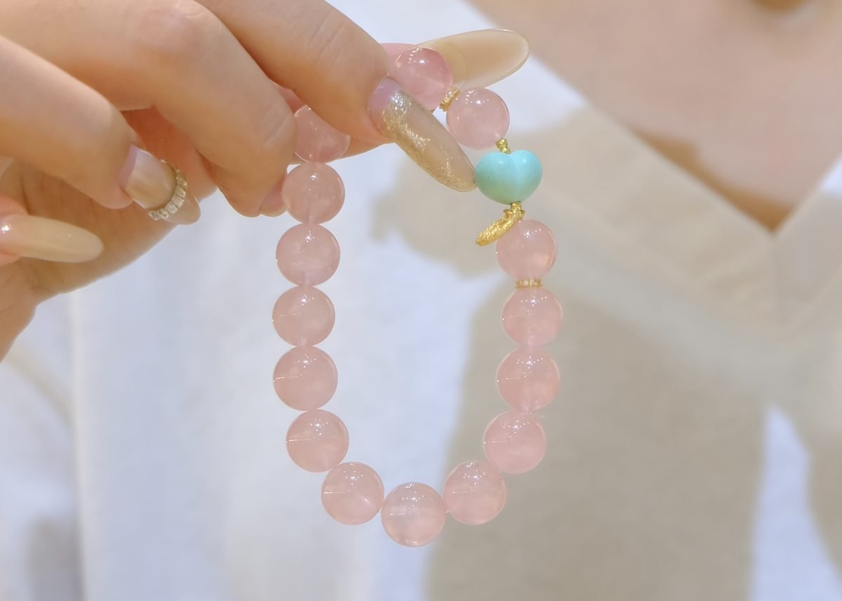 10mm Rose Quartz Bracelet — Ref. 00051
