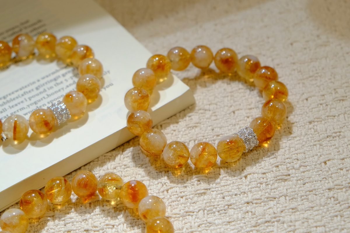 11mm Citrine Bracelet — Ref. 00068 - Image 2