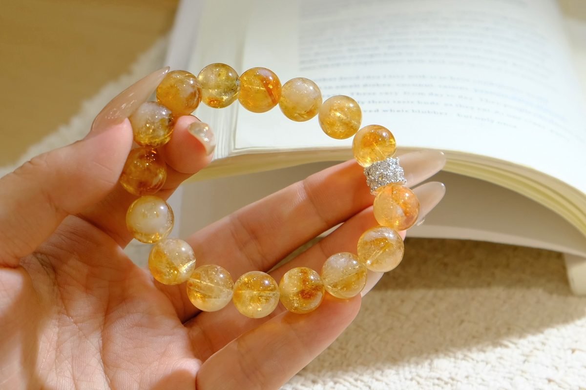 11mm Citrine Bracelet — Ref. 00068 - Image 3