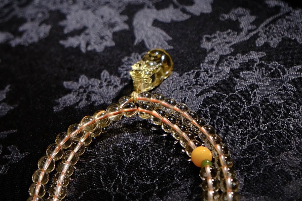 6mm Citrine Bracelet with Amber - Image 4
