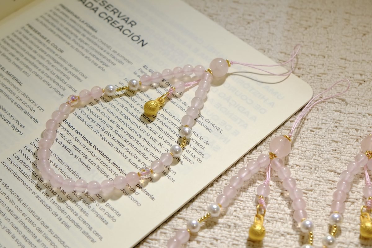 6mm Rose Quartz Bracelet — Ref. 00104 - Image 3