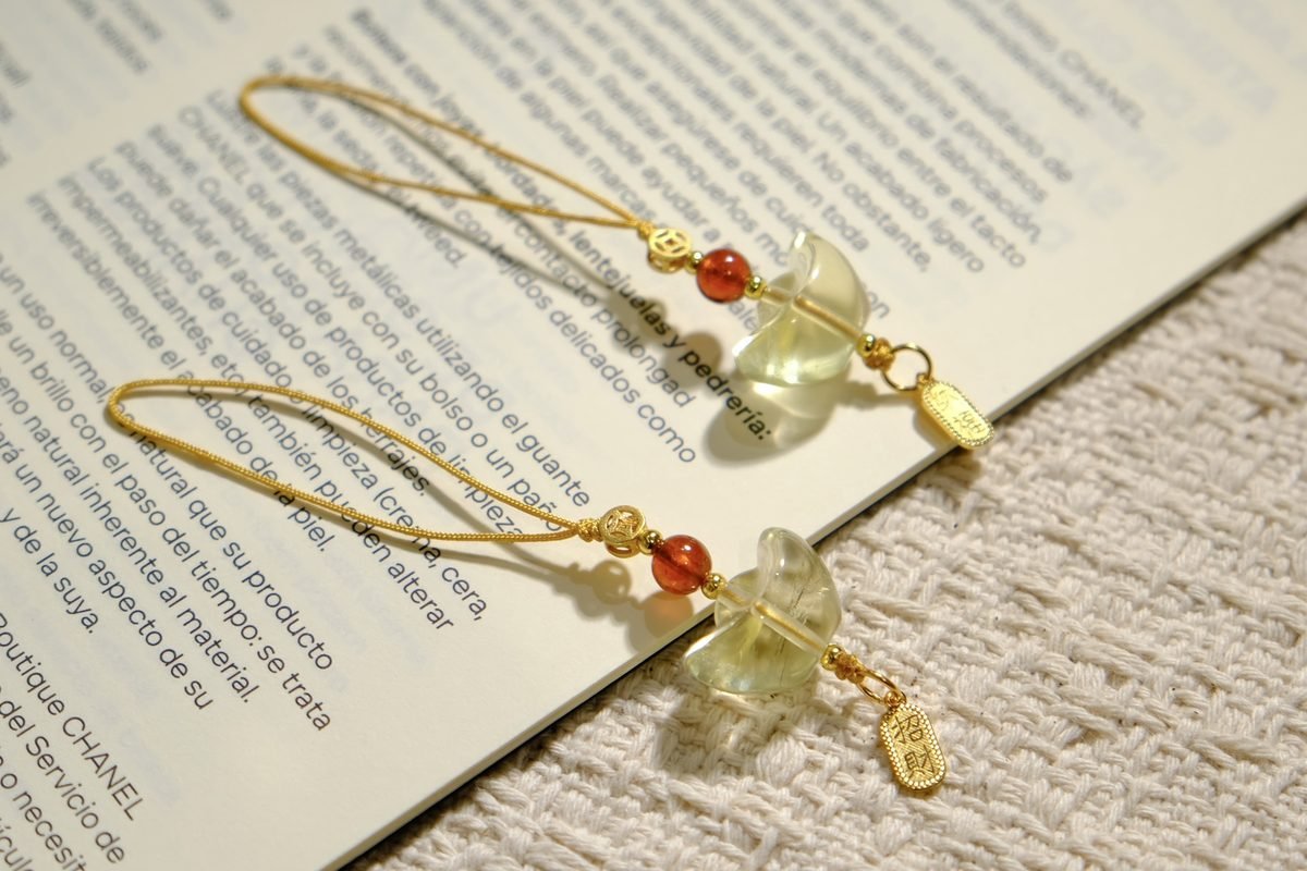 Citrine Pendant with Garnet