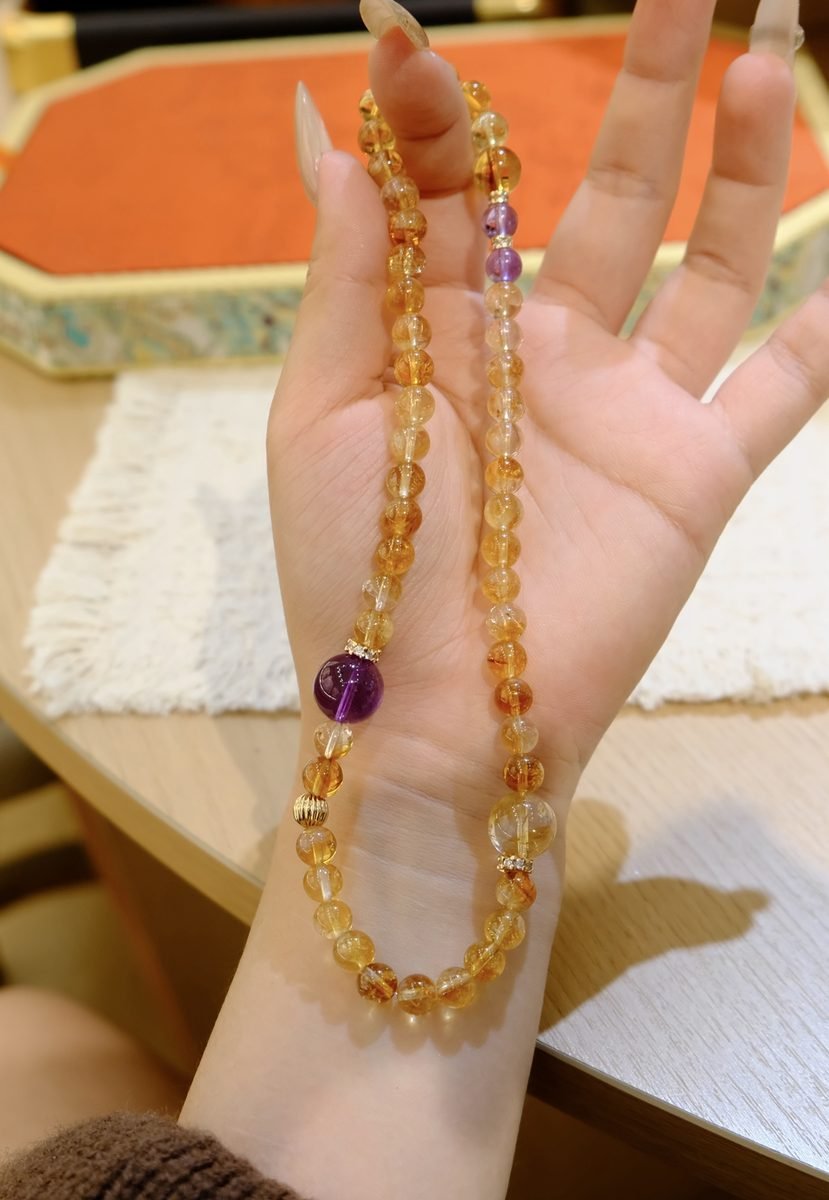 6mm 7 Chakra Balancing Bracelet with Amethyst - Image 2