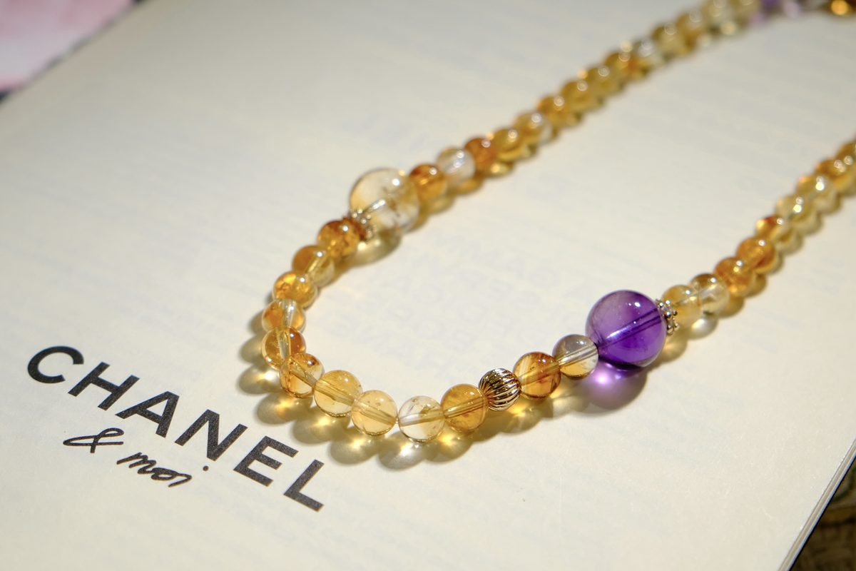 6mm 7 Chakra Balancing Bracelet with Amethyst - Image 5
