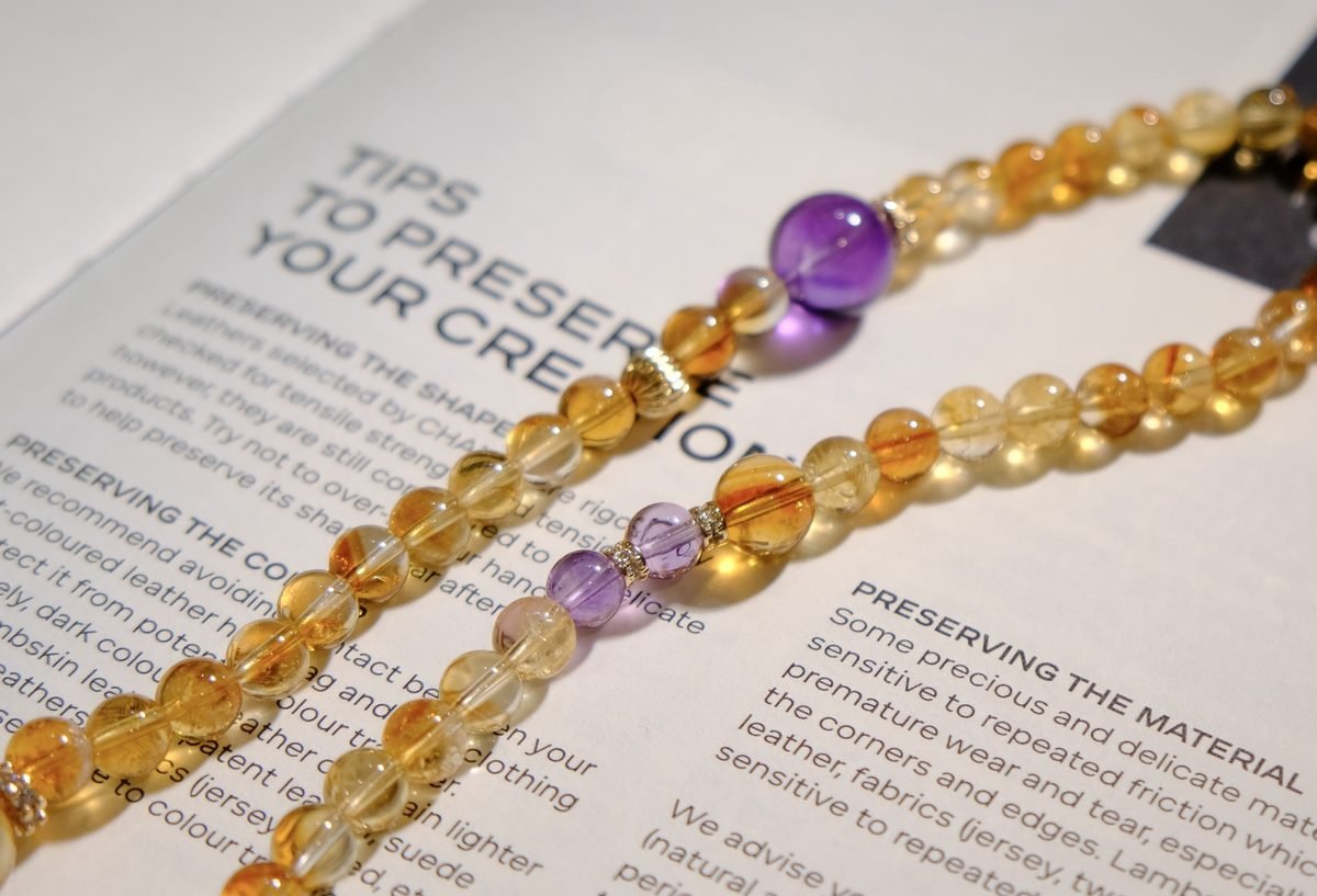 6mm 7 Chakra Balancing Bracelet with Amethyst - Image 7