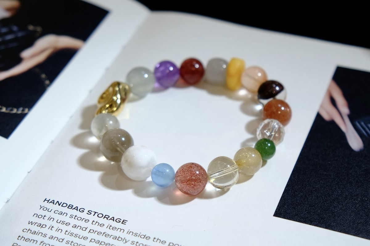 12mm 7 Chakra Balancing Bracelet — Ref. 00196