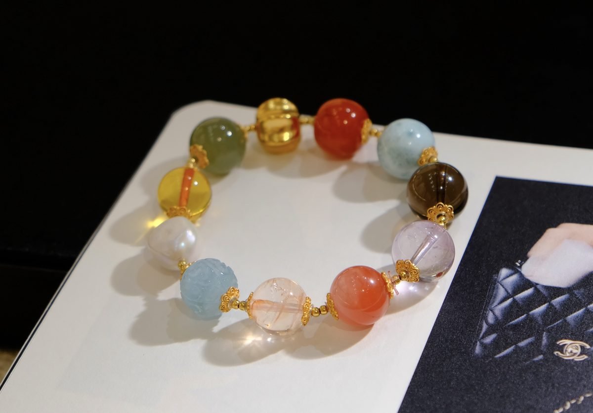 14mm 7 Chakra Balancing Bracelet — Ref. 00286 - Image 2