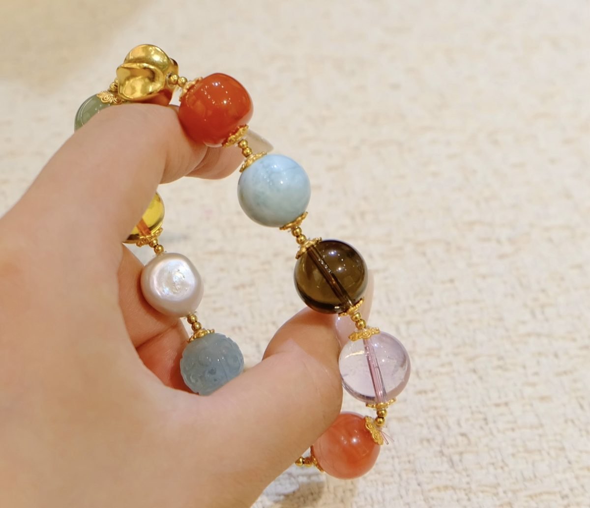 14mm 7 Chakra Balancing Bracelet — Ref. 00286 - Image 6