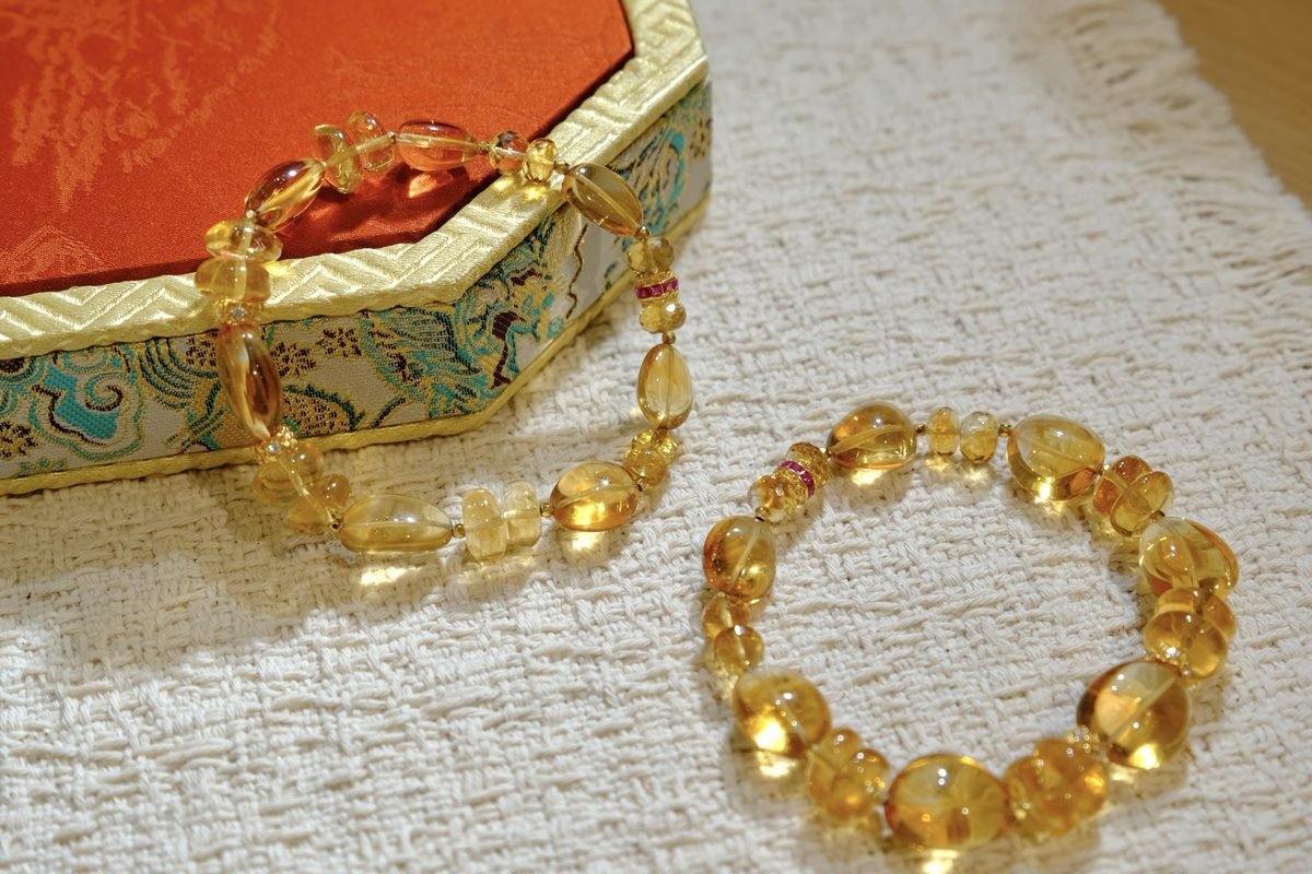 Citrine Baroque Bracelet — Ref. 00289