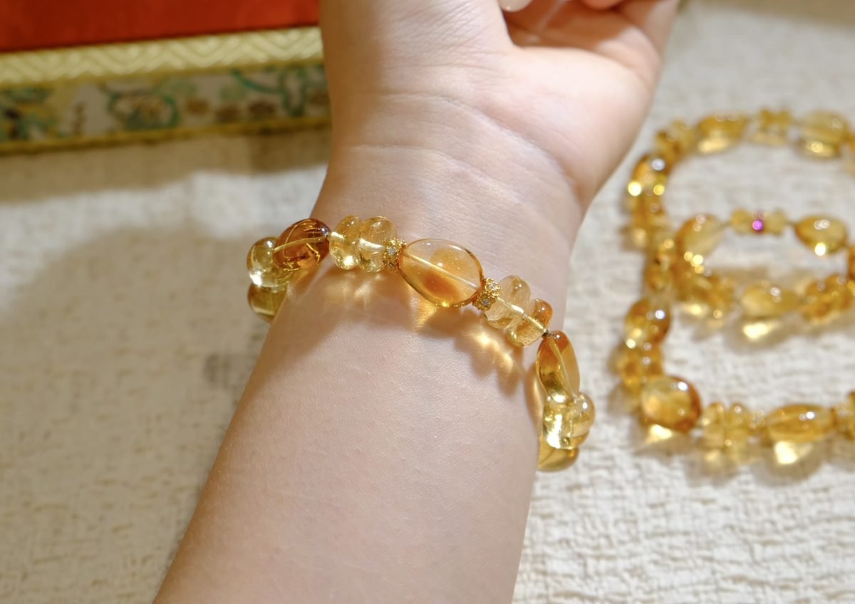 Citrine Baroque Bracelet — Ref. 00289 - Image 9