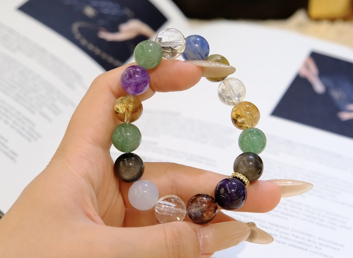 12mm 7 Chakra Balancing Bracelet — Ref. 00293