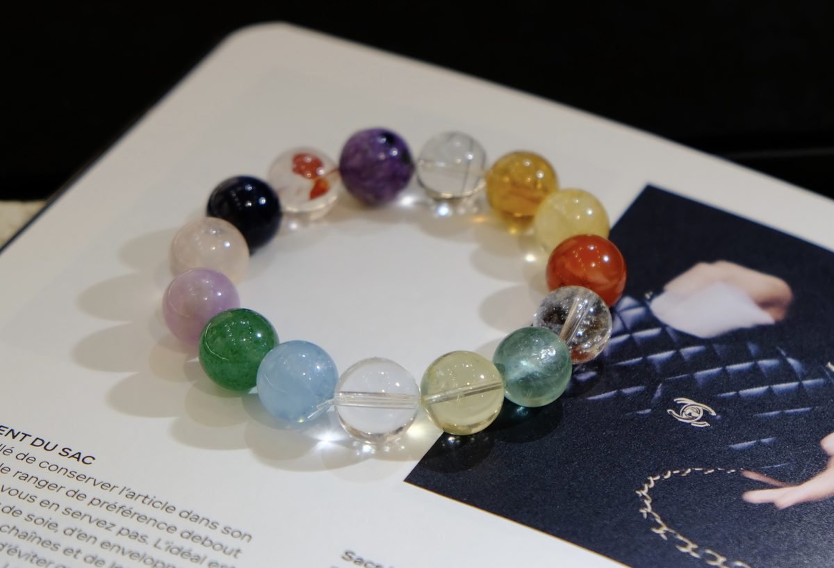 12mm 7 Chakra Balancing Bracelet — Ref. 00296
