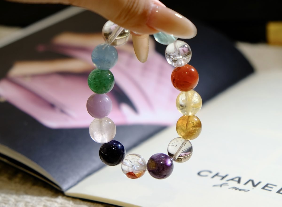 12mm 7 Chakra Balancing Bracelet — Ref. 00296 - Image 3