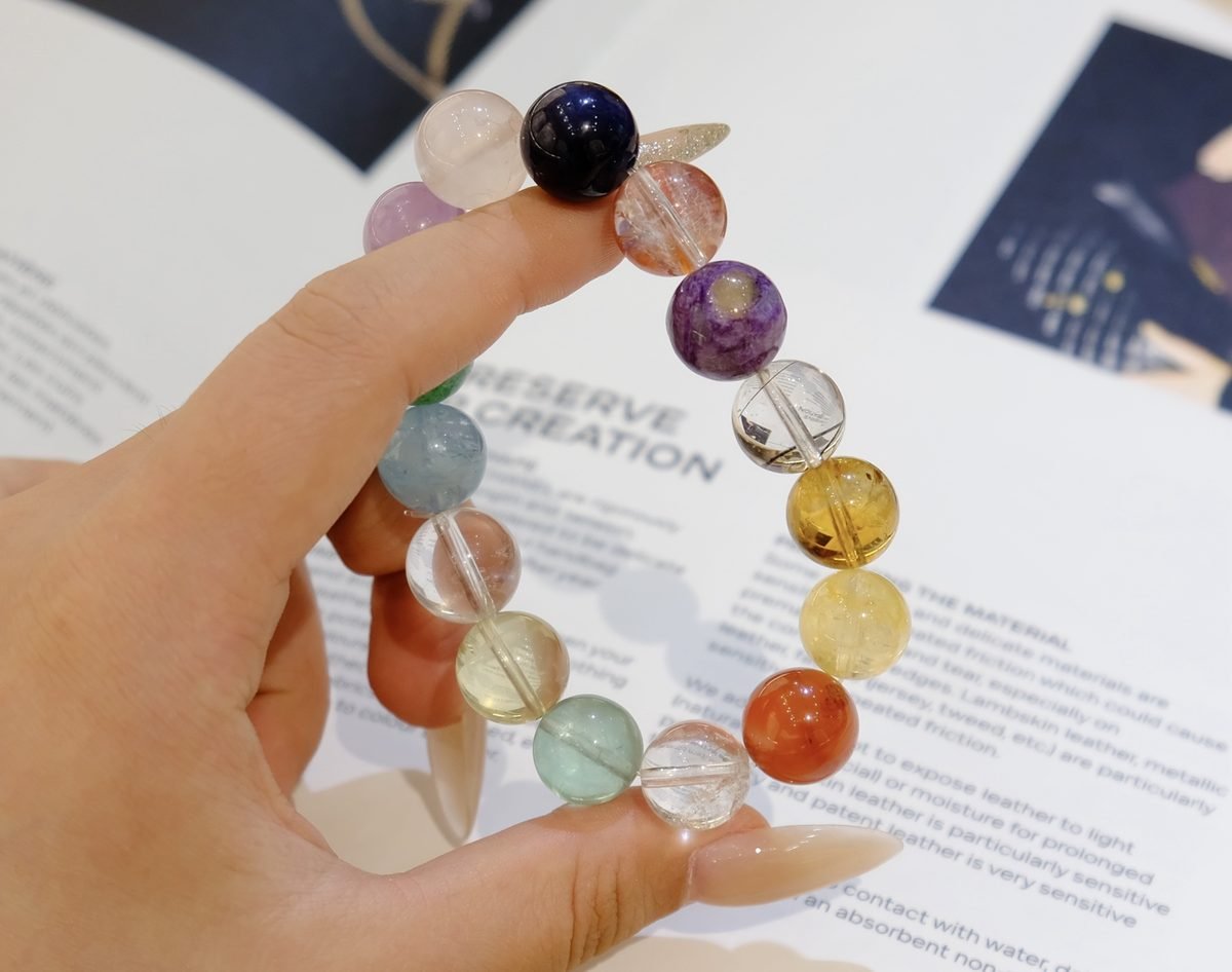 12mm 7 Chakra Balancing Bracelet — Ref. 00296 - Image 5