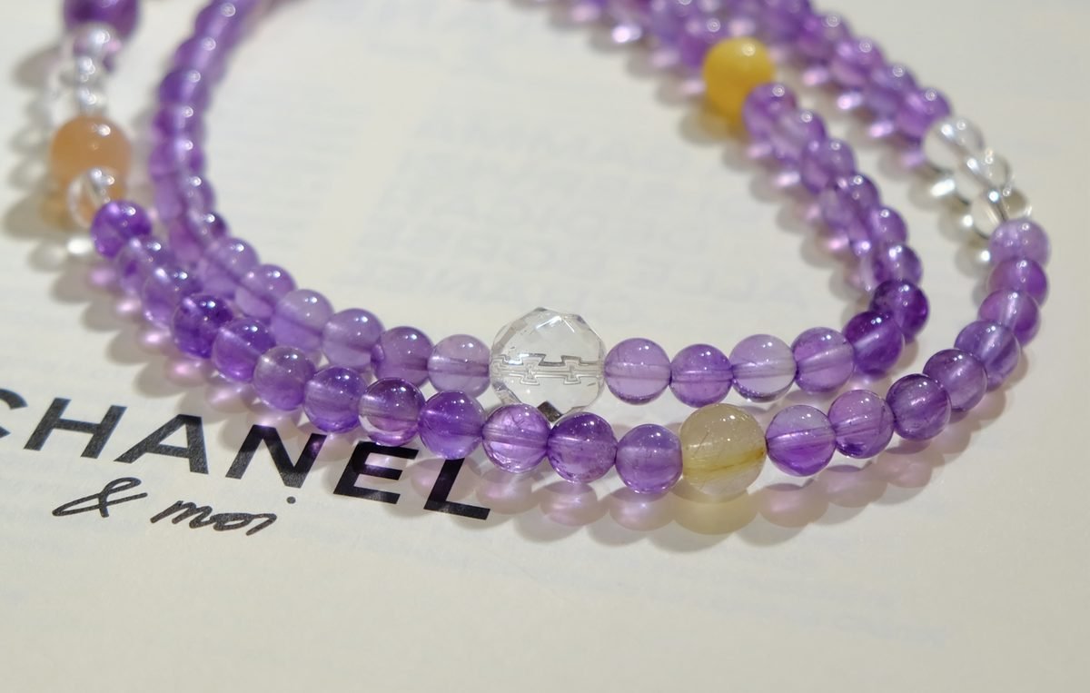 6mm Amethyst Bracelet — Ref. 00298 - Image 5