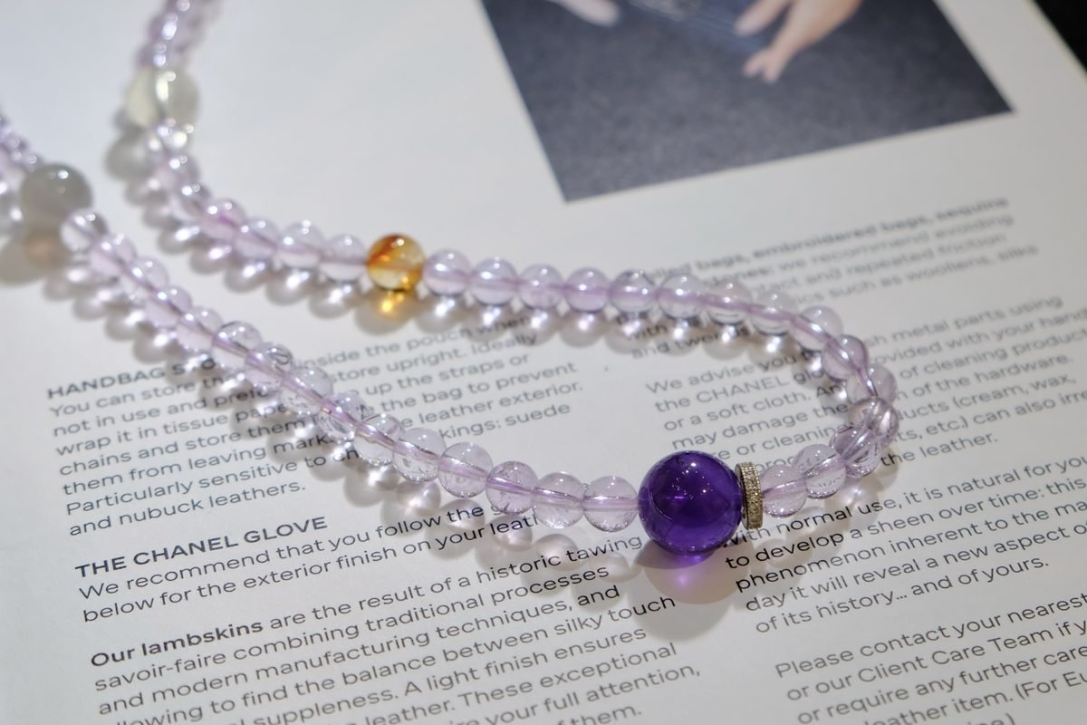 6mm Amethyst Bracelet — Ref. 00306 - Image 2