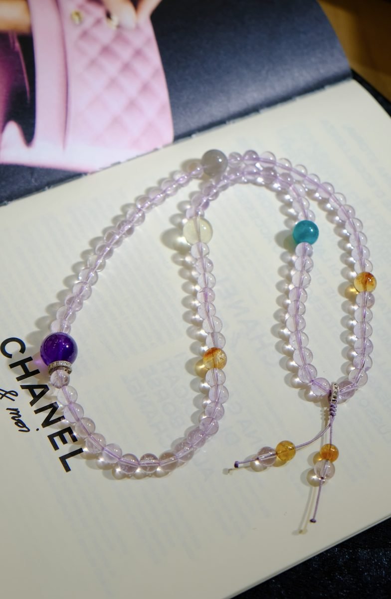 6mm Amethyst Bracelet — Ref. 00306 - Image 3