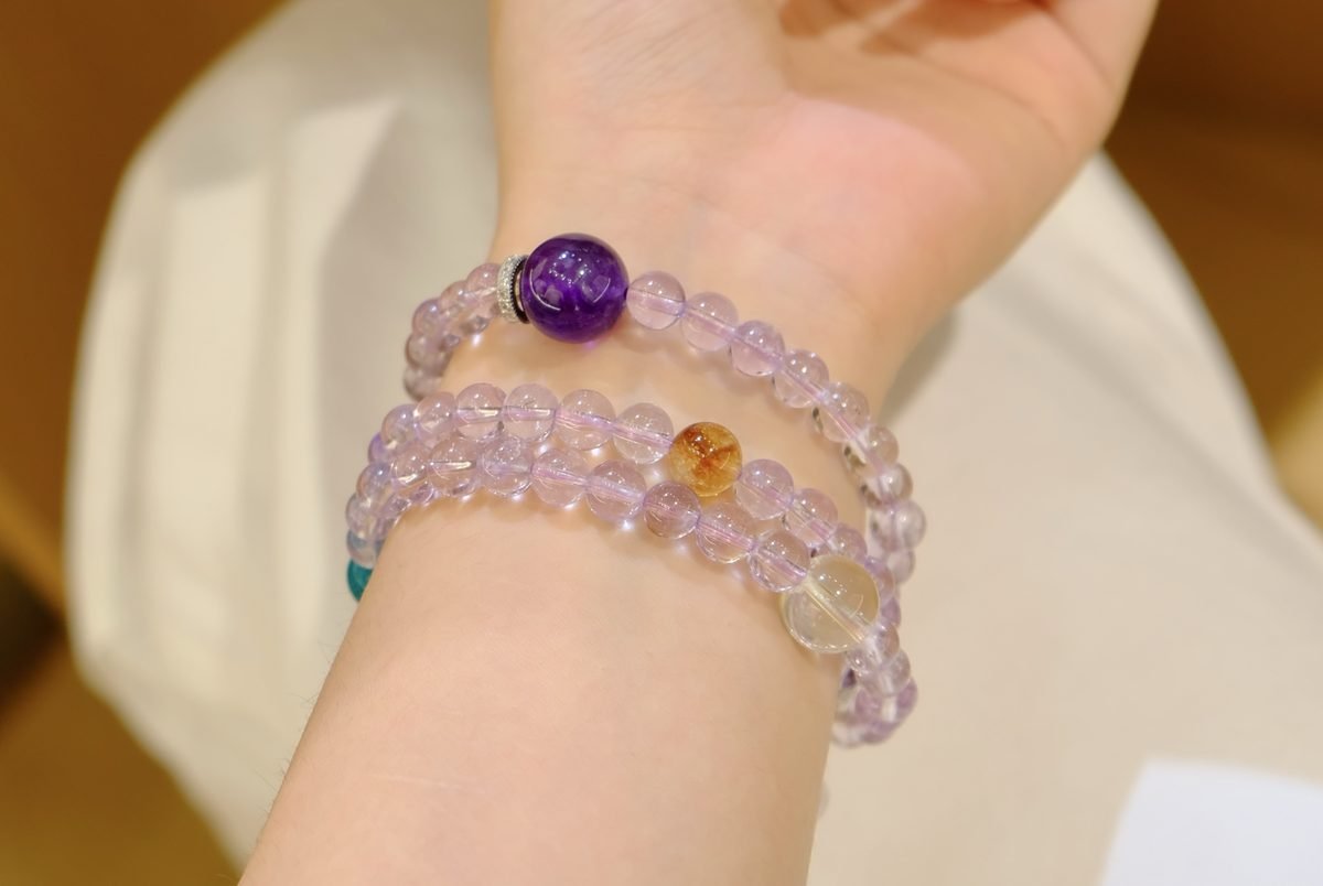 6mm Amethyst Bracelet — Ref. 00306 - Image 6