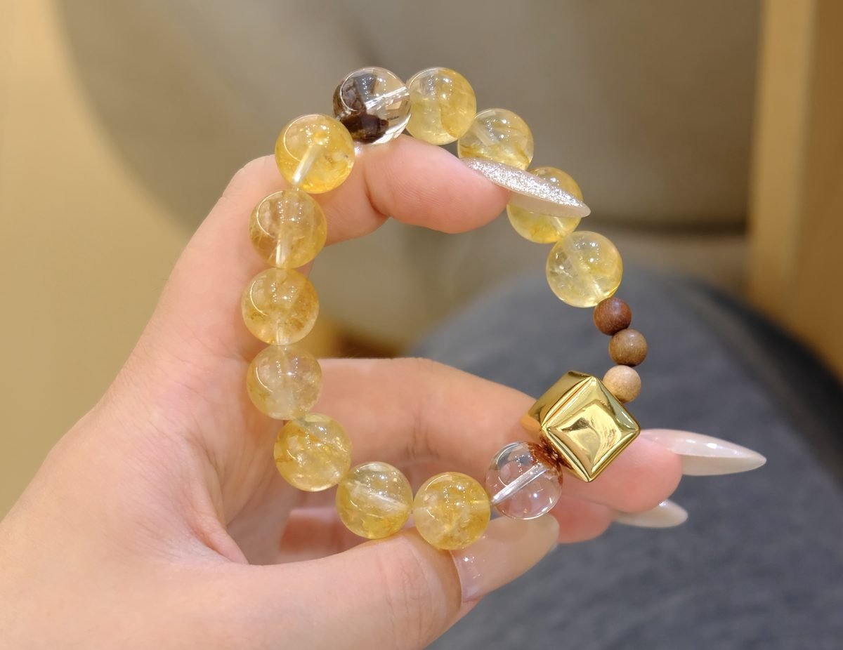 12mm Citrine Bracelet — Ref. 00385 - Image 2