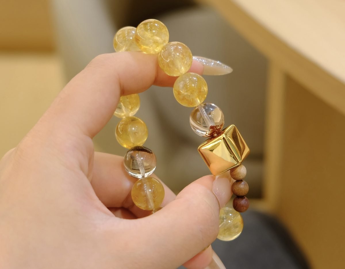 12mm Citrine Bracelet — Ref. 00385 - Image 3