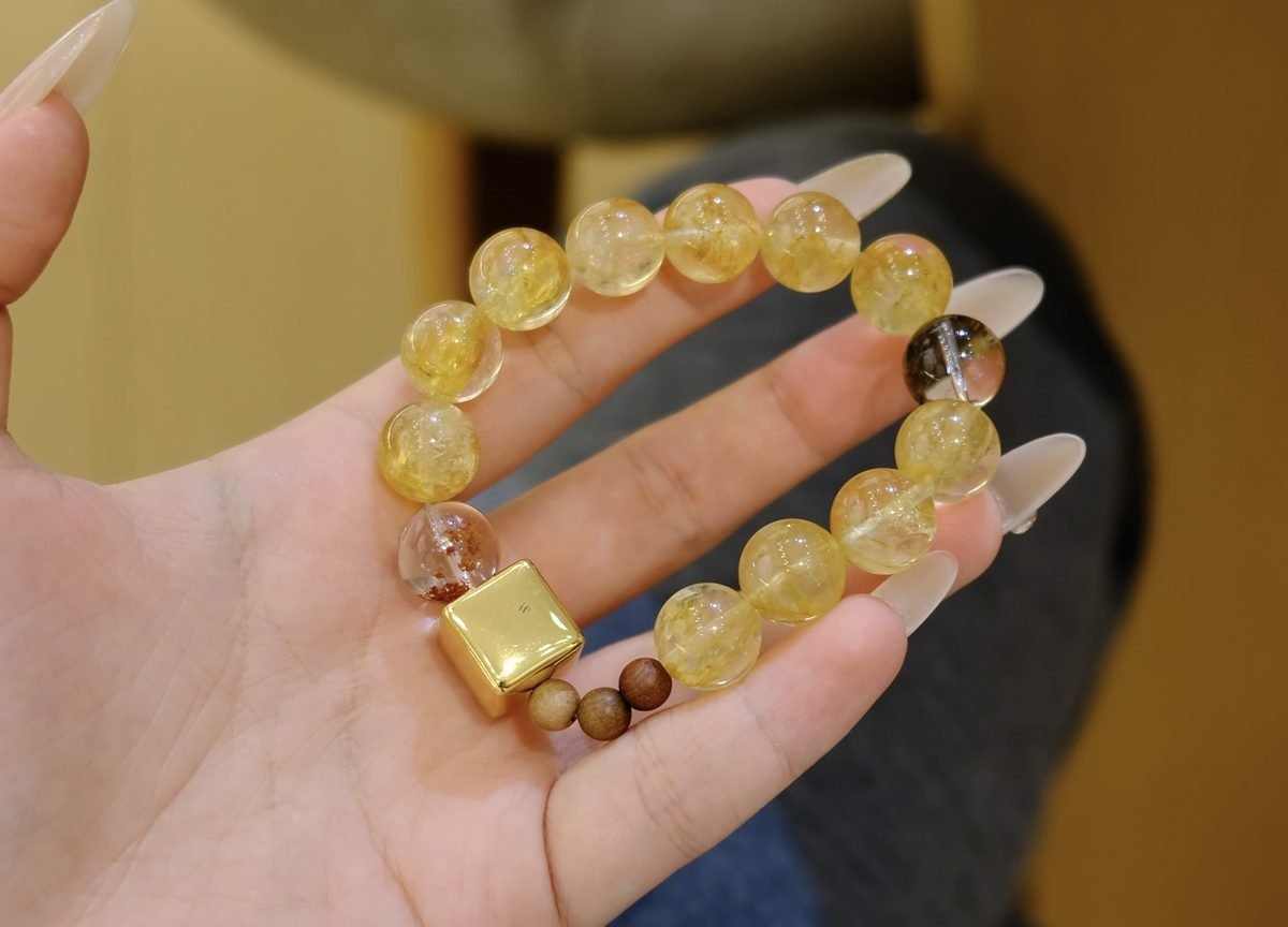 12mm Citrine Bracelet — Ref. 00385 - Image 4
