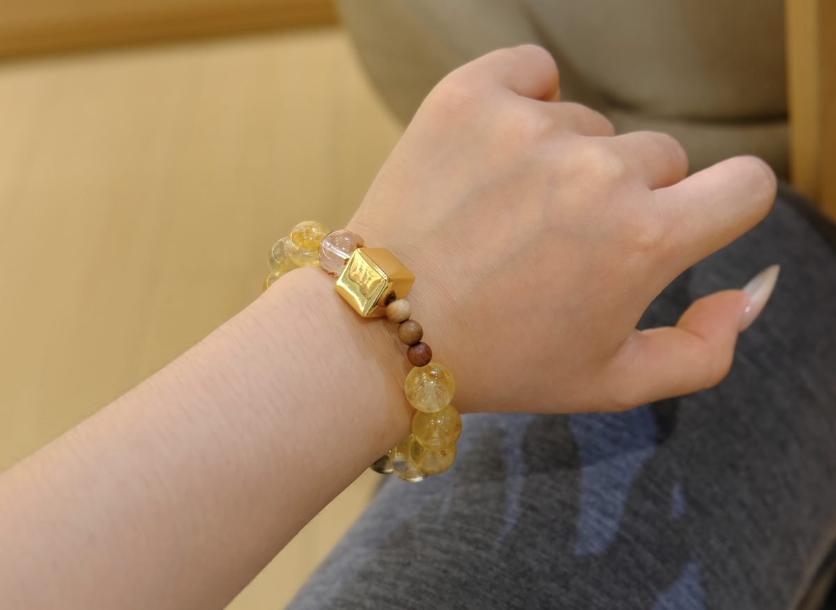 12mm Citrine Bracelet — Ref. 00385 - Image 6