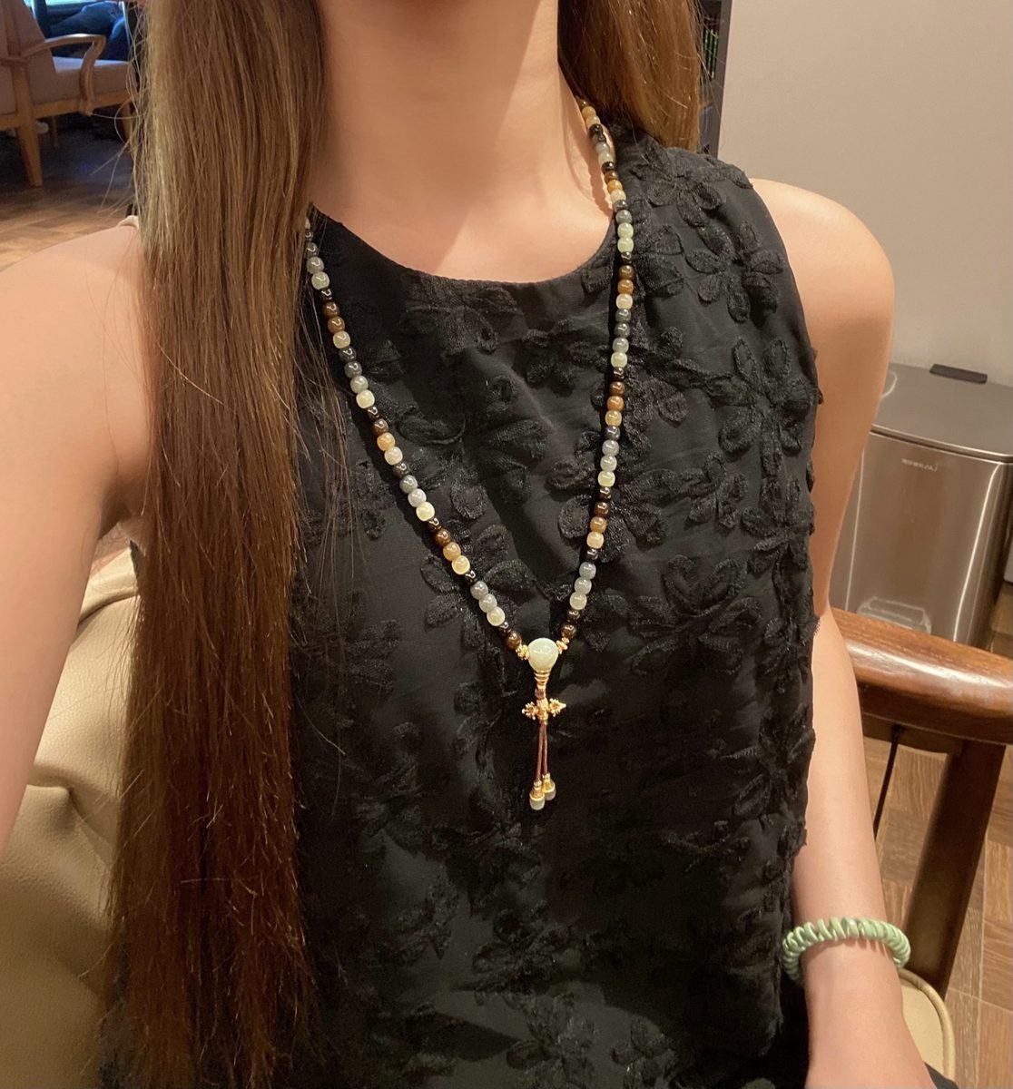 7 Chakra Balancing Mala with Jade