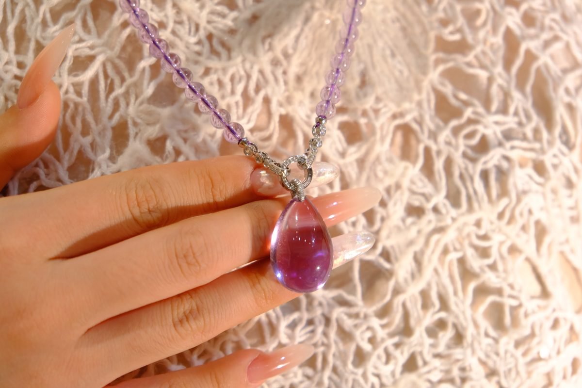 6mm Amethyst Necklace - Image 7