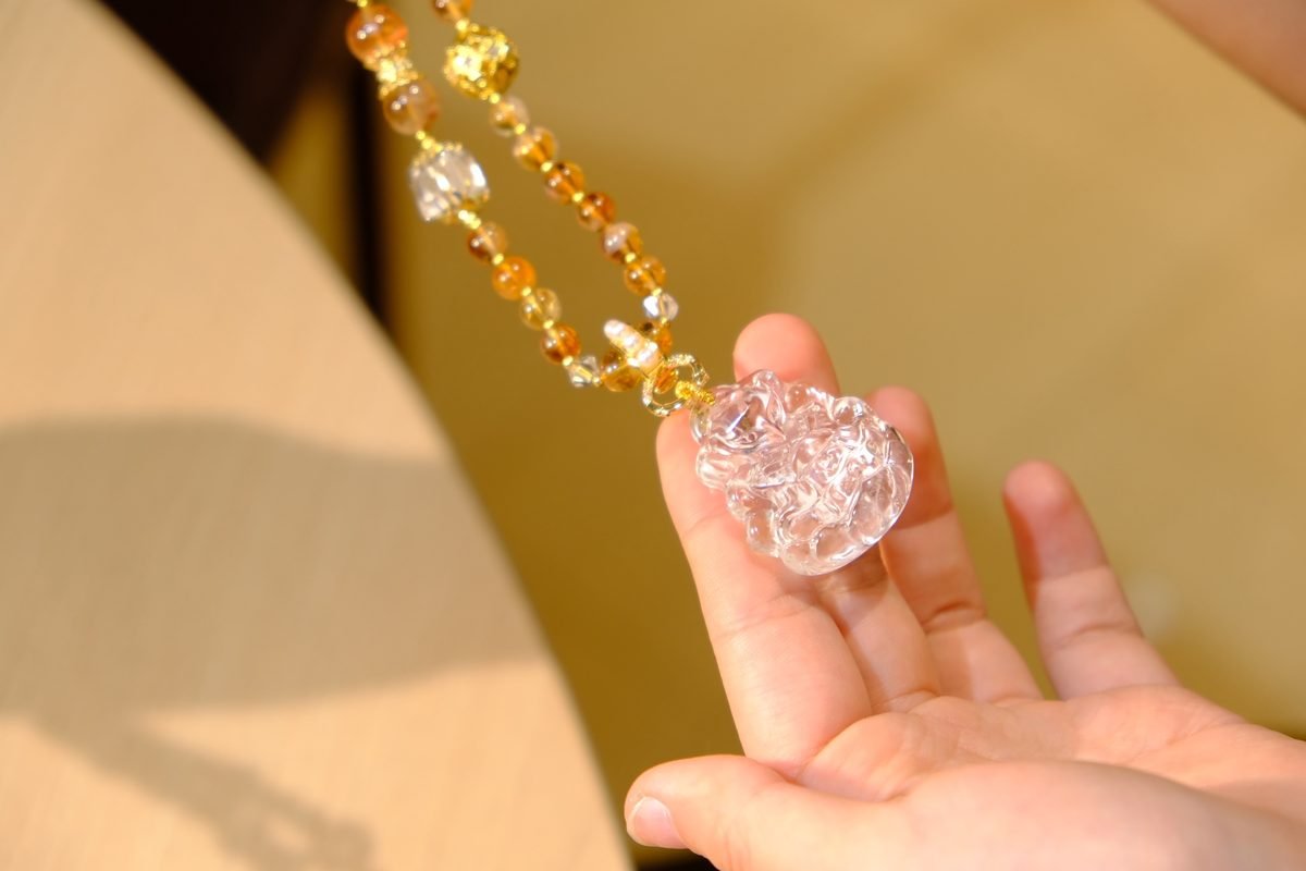Citrine Bracelet with Clear Quartz — Ref. 00576 - Image 3