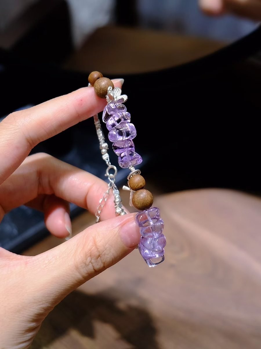 6-9mm Amethyst Chip Bracelet - Image 2