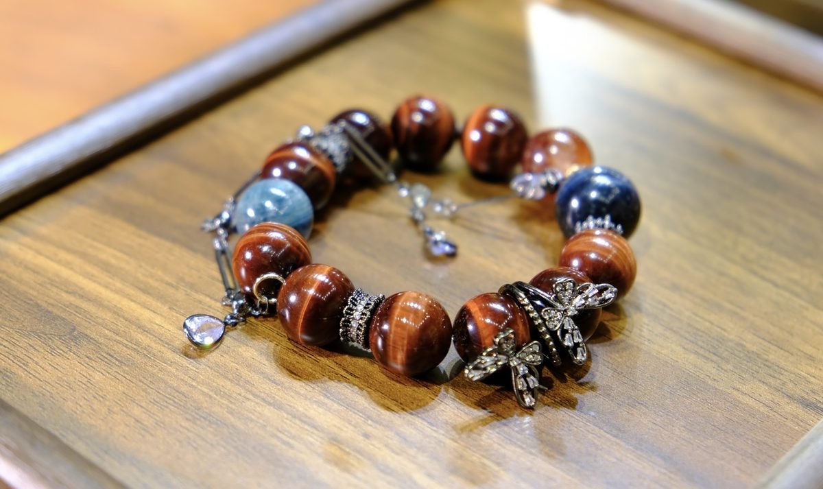14.5mm Citrine Bracelet with Tiger Eye