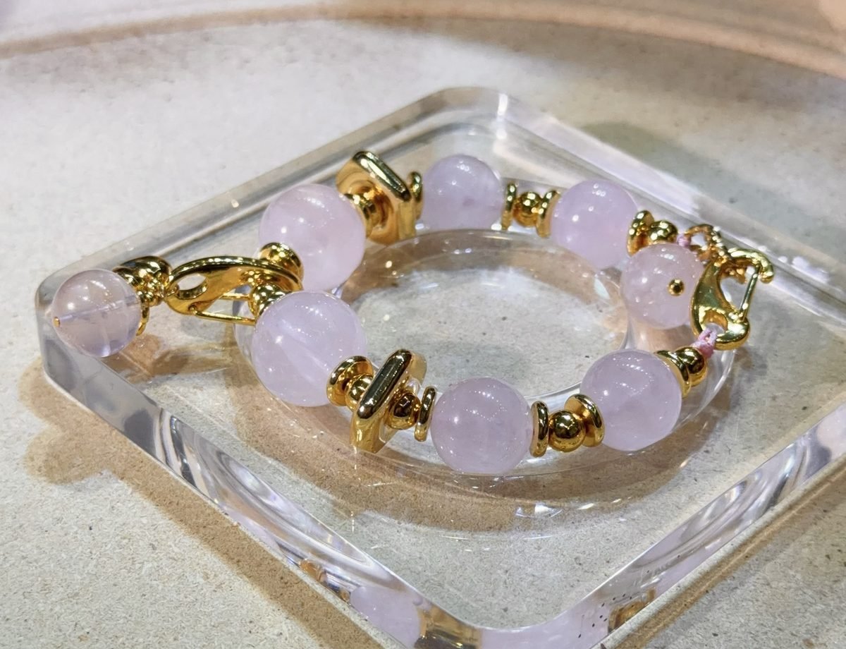 14-16.7mm Rose Quartz Bracelet — Ref. 00766