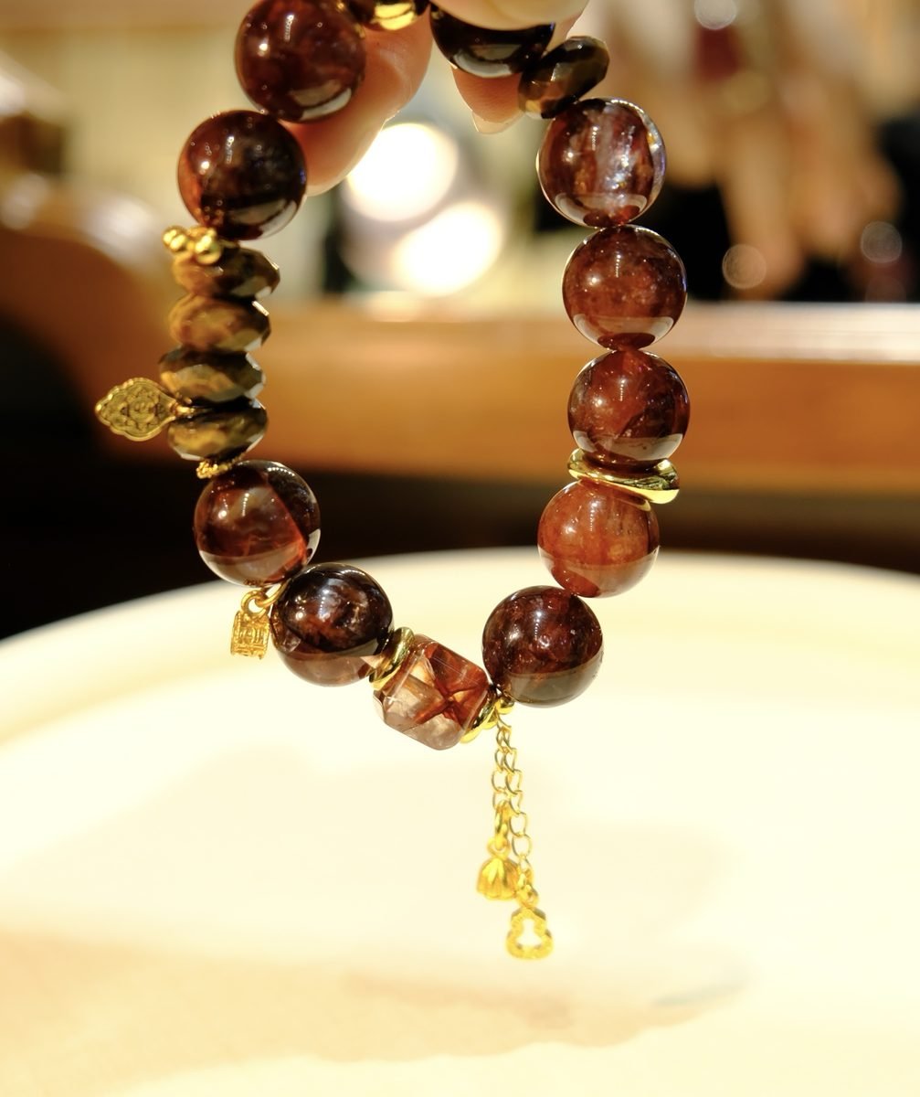13.5mm Citrine Bracelet with Tiger Eye - Image 4