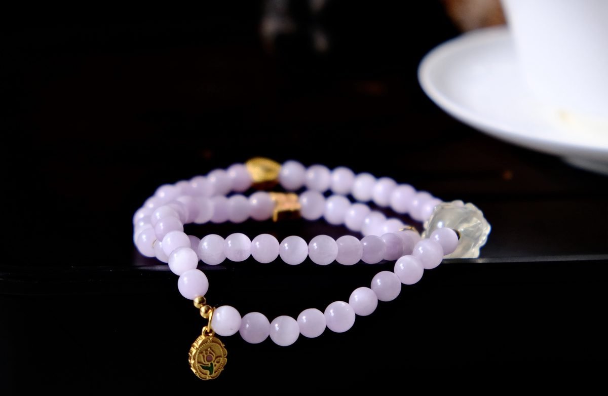 Amethyst Bracelet with Citrine & Kunzite — Ref. 00867