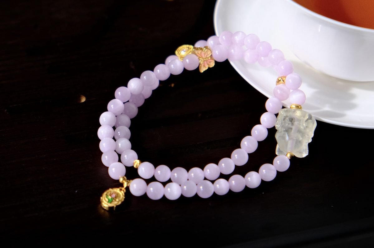 Amethyst Bracelet with Citrine & Kunzite — Ref. 00867 - Image 2