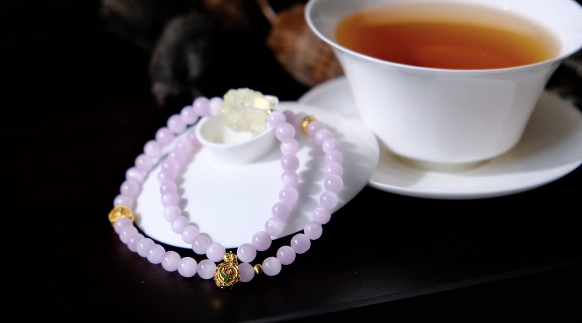 Amethyst Bracelet with Citrine & Kunzite — Ref. 00867 - Image 3