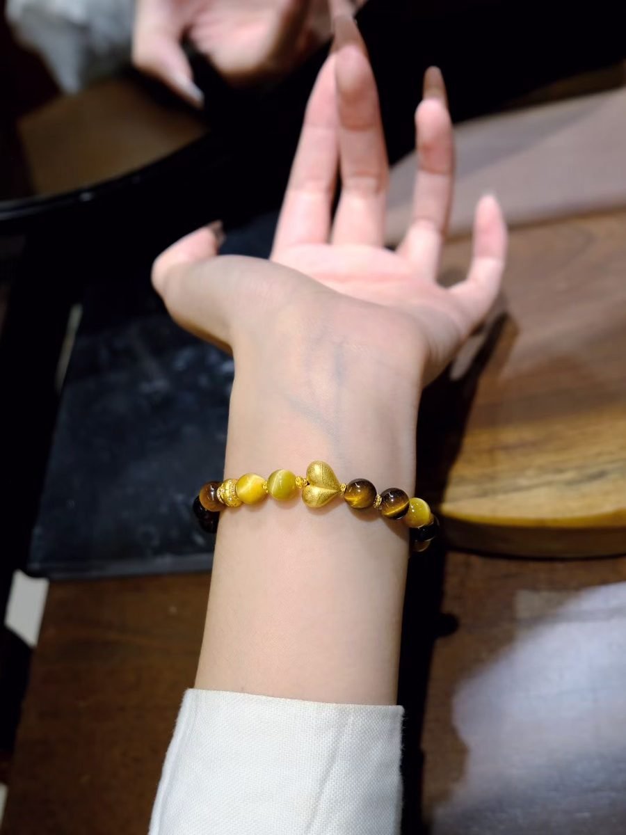 Citrine Bracelet with Tiger Eye — Ref. 00910 - Image 5