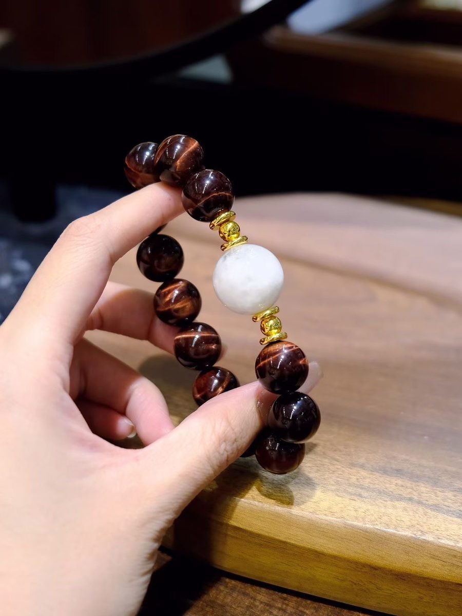 Citrine Bracelet with Tiger Eye — Ref. 00925 - Image 2