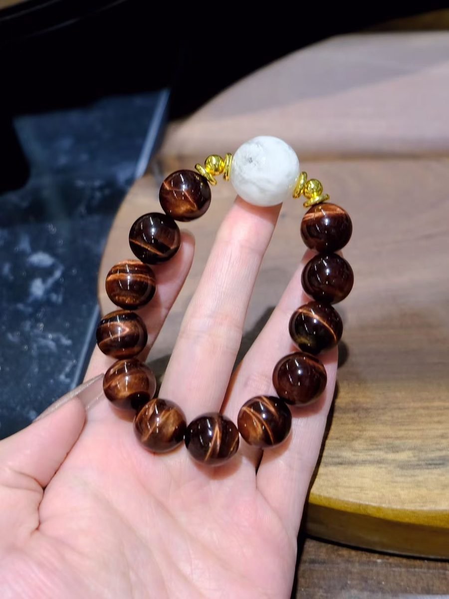 Citrine Bracelet with Tiger Eye — Ref. 00925 - Image 3