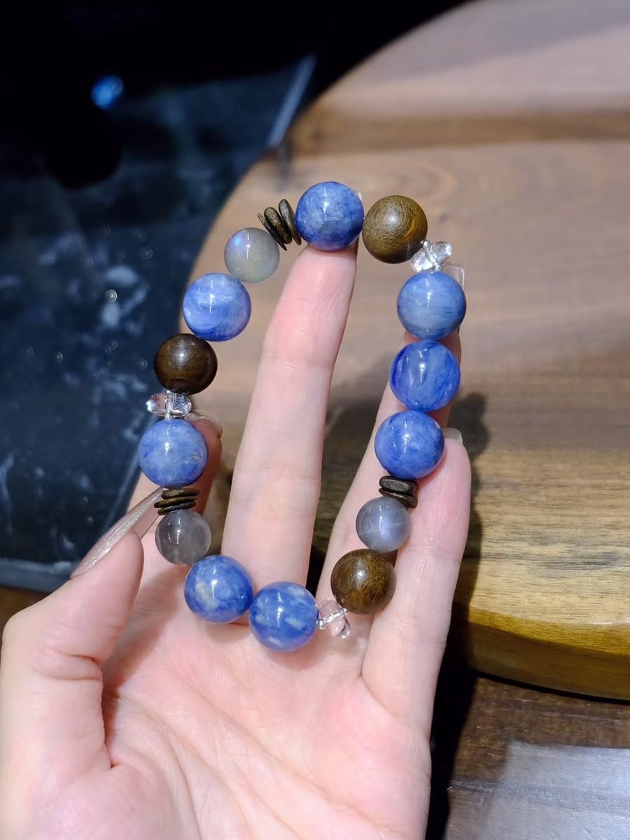 10mm Rainbow Moonstone Bracelet — Ref. 00945
