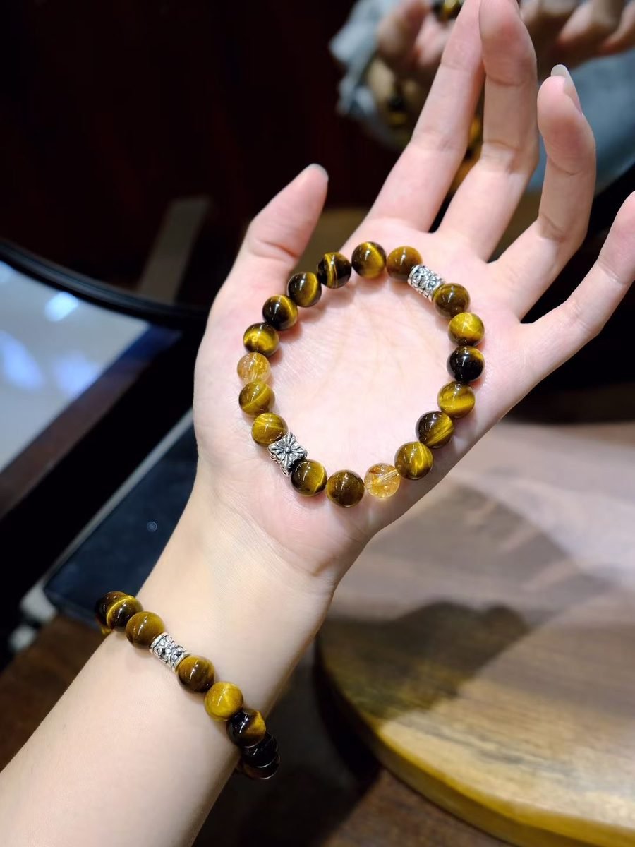 Citrine Bracelet with Tiger Eye — Ref. 00993 - Image 2