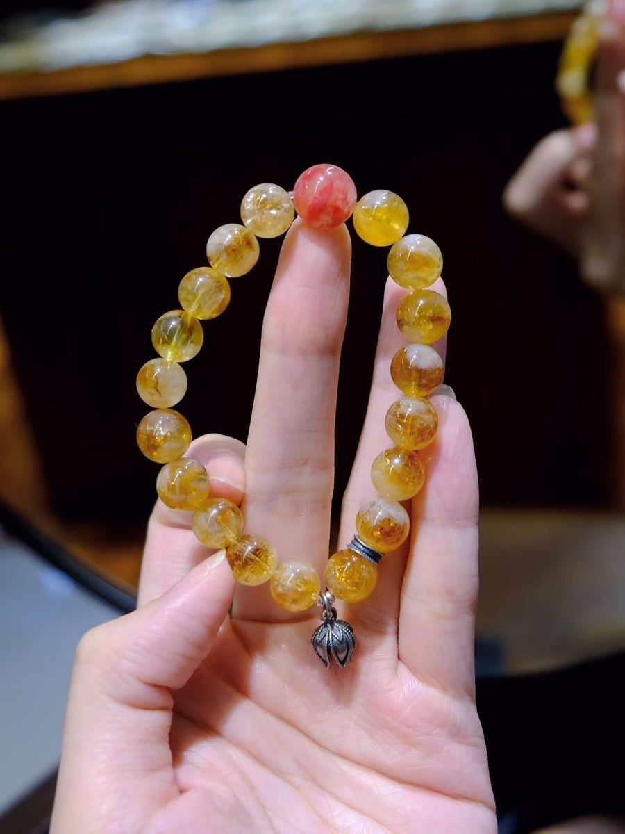 9mm Citrine Bracelet — Ref. 01027