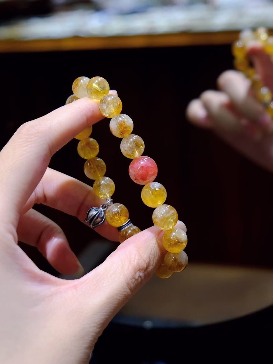 9mm Citrine Bracelet — Ref. 01027 - Image 2
